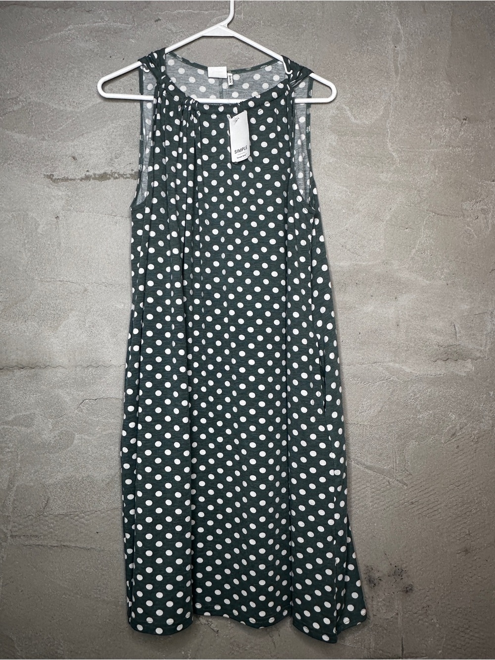 ⚪ Simple Suzanne Betro Polka Dot A-Line Dress M NWT